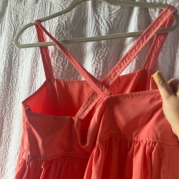 J Crew coral tiered maxi dress!! - Picture 2 of 3